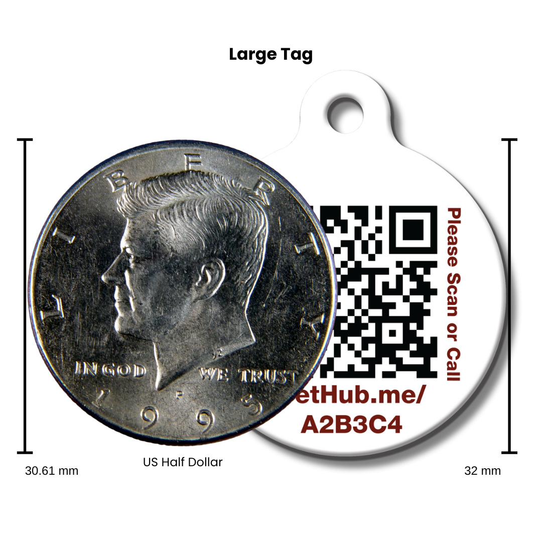 PetHub QR Pet ID Tag – Oh Crap I’m Lost